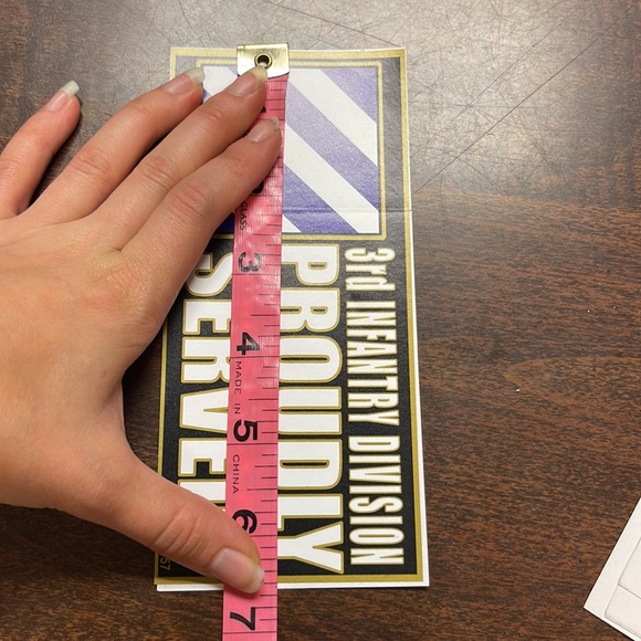 3rd Infantry Division Proudly Served! Bumper sticker - Picture 4 of 4